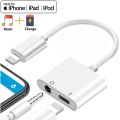 2 In 1 Splitter Lightning To Lightning And AUX 3.5mm Jack. 