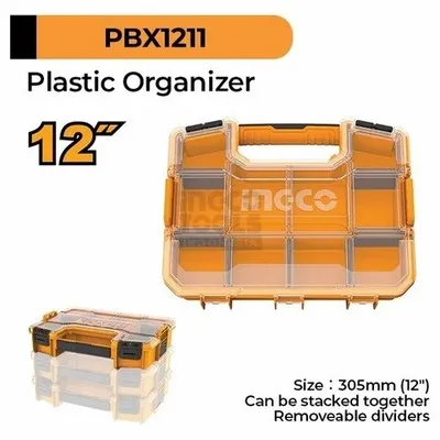 Ingco%2012%20inch%20stackable%20tool%20transparent%20box%20pbx1211%20(plastic%20organizer)%20-%20Image%204