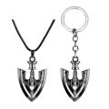 Anime JOJOS BIZARRE ADVENTURE Kujo Jotaro Arrow Metal Golden Choker Charm s Keychain.