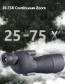 LandView 25-75 x 60 Spotting Scope Zoom Long Range Telescope Nitrogen-filled Waterproof Monocular Professional Powerful Binoculars for Bird Watching Travel. 