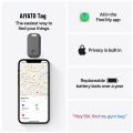 Mini Smart Tag Bluetooth GPS Locator Anti Lost iTag Works with iOS Find My App Global Positioning Tracker for Car Key Wallet Pet. 