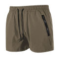 Men's Gym Workout Running Shorts with Zipper Pockets Mesh Liner Summer Sports Athletic Quick Dry Stretchy Shorts Swim Trunks. 