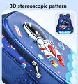 Children's Shoulder Bag Cartoon 3D Stereoscopic Astronaut Schoolbag Waterproof Kid Backpack Little Boy Dream Elementary School. 