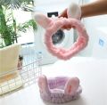 Korean Rabbit Cute Hair Band Wide-sided Face Wash Headband Sports Headband Bangs Headband. 