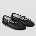 Mesh Summer Ballet Flats Shoes Women Buckle Strap Breathable 2025 New Flats Shoes Ladies Black Mary Janes Footwear Loafers. 