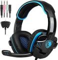 Visit the SADES Store 4.2 out of 5 stars2,731Reviews Sades Wired 3.5mm Stereo Universal Gaming Headset with Microphone (SA708 GT) - Black/Blue. 