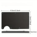New Slim Fashion RFID Protection Card Holder Men Women Aluminum Wallet Elasticity Back Pouch ID Credit Case Unisex Travel Purse. 