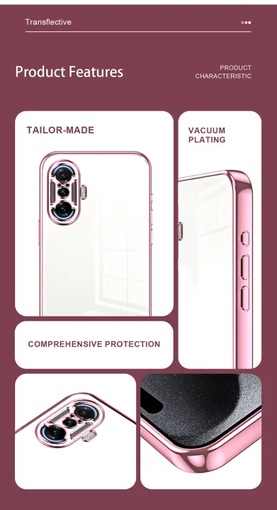 For%20Redmi%20K40%20Gaming/Xiaomi%20POCO%20F3%20GT%20Phone%20Case,%20Electroplated%20Transparent%20Silicone%20Soft%20Shell%20Back%20Cover%20-%20Image%208