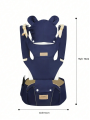 1 Blue Multi-Functional Baby Carrier: Cross-Front and Back Style, Hands-Free Design. Adjustable front-facing straps. Suitable fo.