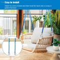 ✔Hammock Suspension Rope Heavy Duty Nylon Sling With Metal Hook Suitable For Outdoor Hammocks Tree Swings And Patio Chairs.