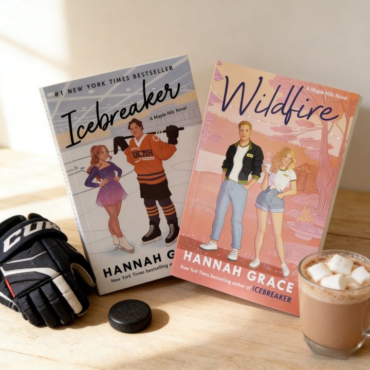Icebreaker & Wildfire By Hannah Grace - A Maple Hills Novel Sports Romance Young Adult Fiction Book Set
