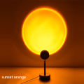 USB Rechargeable Desk Lamp The Sun Never Sets Rainbow Projection Sunset Lamp Internet Celebrity Background Atmosphere Light. 
