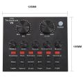 V8 Sound Card Broadcast Audio Streaming USB Headset Microphone Live V8 Singing Live Sound Card. 