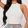 Crop Top for Women Summer Wear, High-Quality Fabric, Chic Ribbed Sleeveless Comfort Fit in Multicolor. 