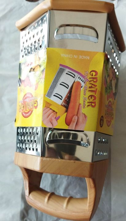 Stainless%20Steel%20Grater%206%20Sided%2024%20CM%20(%20Koresho)%20-%20Image%202