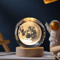 Christmas Crystal Ball Decoration 2023 Astronomy Solar System Planets Moon Astronaut LED Balls Home Snow Glass Globe Decorations. 