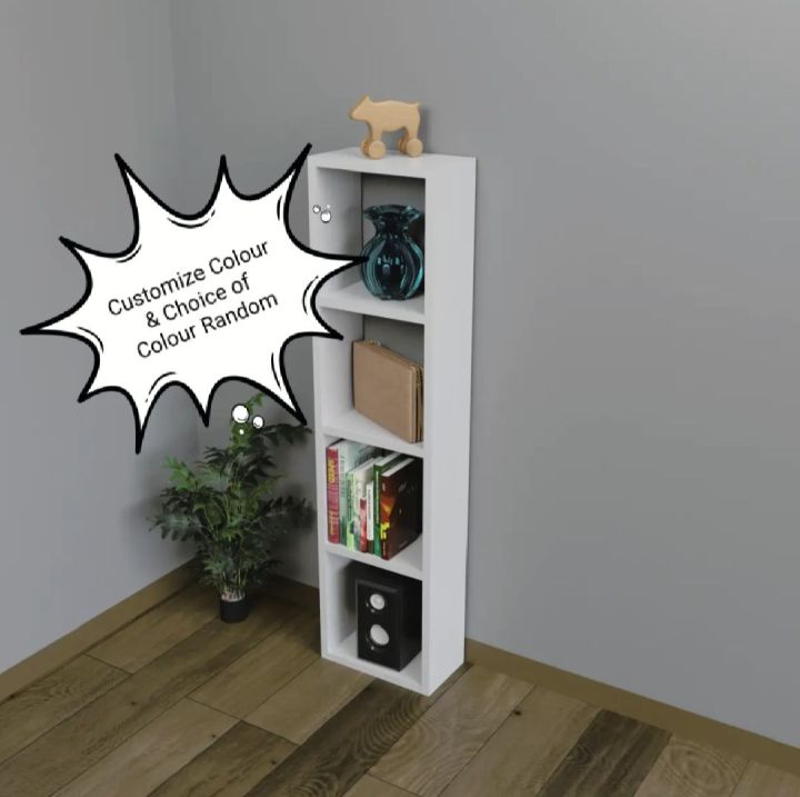 Doric 4 Shelf Multipurpose Open Book rack Book Shelf by Stylish Designs ...