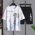 Summer Men's Sets Fashion Tracksuit Men Short Sleeve T Shirts+sport Shorts suits for men Casual Man Clothing Joggers Tracksuits. 