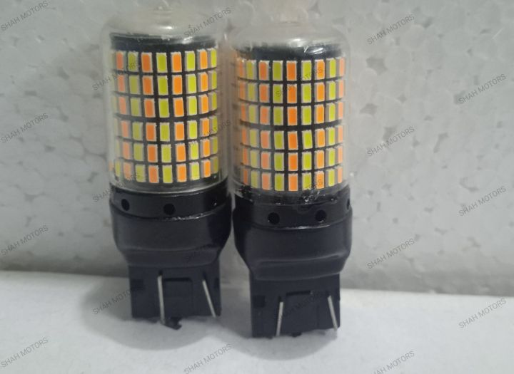 Aux Led Double Point Indicator Led Bulb/7460 Canbus Super Bright Error Double Color Led with T20 Set