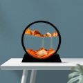 Moving Sand Art Picture Round Glass Frame Sandscapes 3D Deep Sea Display Sand Art Picture 10" Random Design Gift Item. 