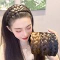 Wig Braided Headband Five-strand Braided Wide-brimmed Hairband Women's Hair Accessories.