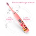 Children Sonic Electric Toothbrush Colorful Cartoon For Kids USB Rechargeable Soft Automatic Waterproof With Replacement Head. 
