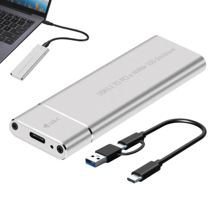 Intel Ssds External Reader USB M.2 Adapter 3.1 Gen 2 Hard Drive Reader USB3.1 M.2 SSD Enclosure ...