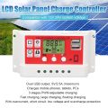 Solar Charge Controller 12V 24V 10A 20A Dual Usb Function Auto Output Regulator Pv Home Battery Charger Lcd Display Digital Pwm Charge Controller 10A 20A Charging And Output - Multimeter. 