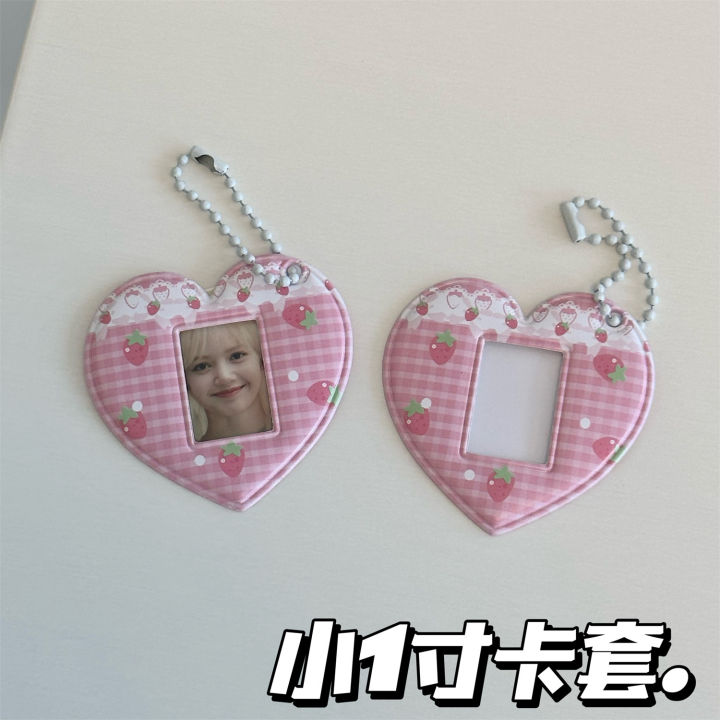 INS%20Korean%20Style%20Photo%20Card%20Holder%20Cute%201%20inch%20ID%20Photo%20Storage%20Display%20Pendant%20Keychain%20Ornaments%20Star%20Chasing%20Girl%20%20-%20Image%202