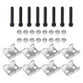 4pcs Mini Coil Spring Compressor Carbon Steel 2 Way Adjustable Spring Spacer Shocks Adjustable Coil Spring Struts Tool. 