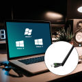 WIFI 6 802.11ax USB WiFi Dongle Wireless Adapter Network Card 2.4GHz 5BDI Antenna For PC Laptop Windows7/10/11 Driver Free. 