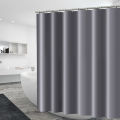 Heavy Duty Solid Shower Curtain Fabric Waterproof Bathroom Curtain Long Stall Size 230/200CM Black White Grey Brown Blue Color. 