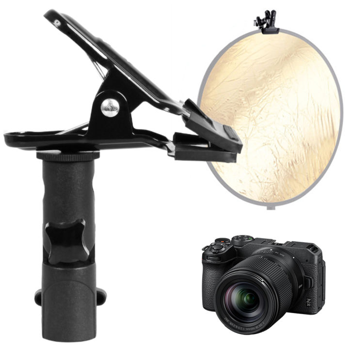 Reflector%20Clamp%20Clip%20Holder%20Light%20Stand%20Attachment%201/4"%20to%203/8"%20Screw%20Mount%20Swivel%20Adapter%20For%20Photo%20Studio%20Reflector&Background%20-%20Image%202