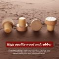 24 Pcs T Shaped Cork Plugs Reusable Wooden &  Wine & Beer Bottle Stoppers. 