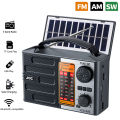 Portable Radio AM FM Rechargeable Shortwave Radios Battery Powered Full Waves support USB TF MP3 Player with Bluetooth Speaker.