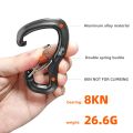 Outdoor Hammock Double Locking Buckle, Multifunctional Aluminum Alloy Hanging Buckle, Camping Hammock Quick Hanging Buckle.