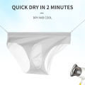 1Pc Ice Silk Men's Briefs Underpants Breathable Man Underwear Briefs Transparent Men Underwear Summer Mens Panties.