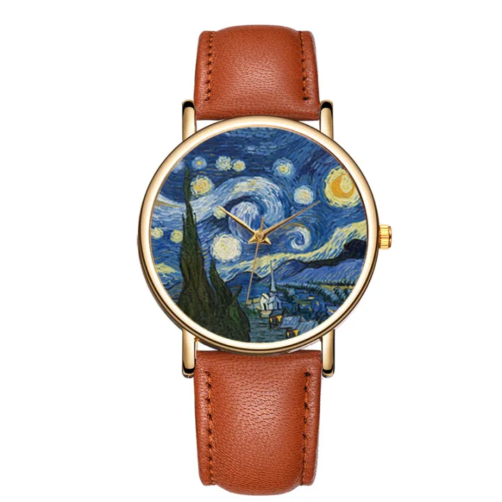 Fashion%20Oil%20Painting%20Watches%20Women%20Simple%20Arabic%20Numerals%20Quartz%20Wristwatch%20for%20Women%20Leather%20Band%20Casual%20Ladies%20Clock%20%20-%20Image%204