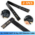 Dual Protocol PCIE4.0 M.2 M Key NVME Extension Cable Riser Card SSD Adapter for 2230 2242 2260 2280 M.2 PCI-e / M2 NGFF SATA SSD. 