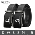 High quality designer belt with letter automatic buckle belt, 3.5cm wide genuine leather, fashionable , casual boys'. 