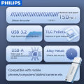 Philips High Speed Flash Drive USB3.0 Metal Pen Drive 512GB High Speed USB Flash Drive 256GB 128GB 64GB Storage USB Flash Drive. 