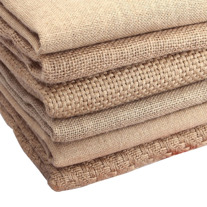 63" Wide Density 40*40 Natural Jute Burlap Fabric Woven Hessian Vintage Cloth Garden Sack Upholstery Craft DIY By The Half Meter