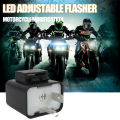 Motorcycle LED Flasher Relay 12V Speed Adjustable 2 Pin LED Electronic Flasher Relay for Motorcycle Turn Signal Direct Replaceme. 