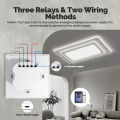 MOES Tuya WiFi Smart Control Panel 3.5" Touch Screen, 3 Relays & Buttons, IR Remote, Bluetooth Sigmesh Hub, Home Automation. 