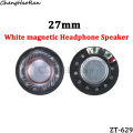 1Pc 27mm 30mm 40mm 50mm Headphone Speaker Driver Hifi Bluetooth Black / White Magnetic High-end Earphone Loudspeaker Repair Part. 