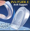 1-3cm Invisible Height Increase Insole Soft Silicone Gel Insoles for heel spurs pain Foot Massager Care cushion Half Heel Insole.
