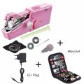 Portable Mini Sewing Machines Needlework Cordless Hand-Held Clothes Useful Portable Sewing Machines Handwork Tools Accessories. 