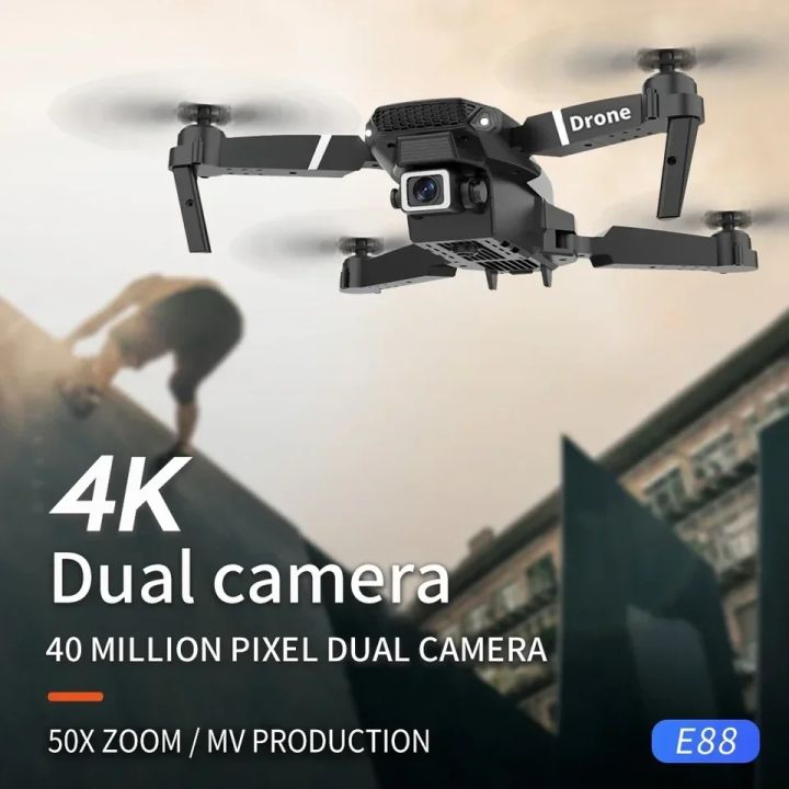 E88 Pro WIFI FPV Drone Wide Angle HD 4K/1080P Camera Height Hold ...