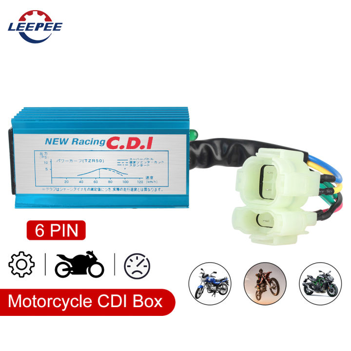 CDI Electric Cable Wire Harness For 50cc 70cc 90cc 110cc 125cc 150cc Honda XR50 CRF50 Motorcycle Ignition Coil 6 Pin