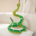 Realistic 190CM Rattlesnake Black Man Snake Bar Stuffed Plush Toys Funny Snake Doll Kids Mischievous Plush Dolls Festival . 